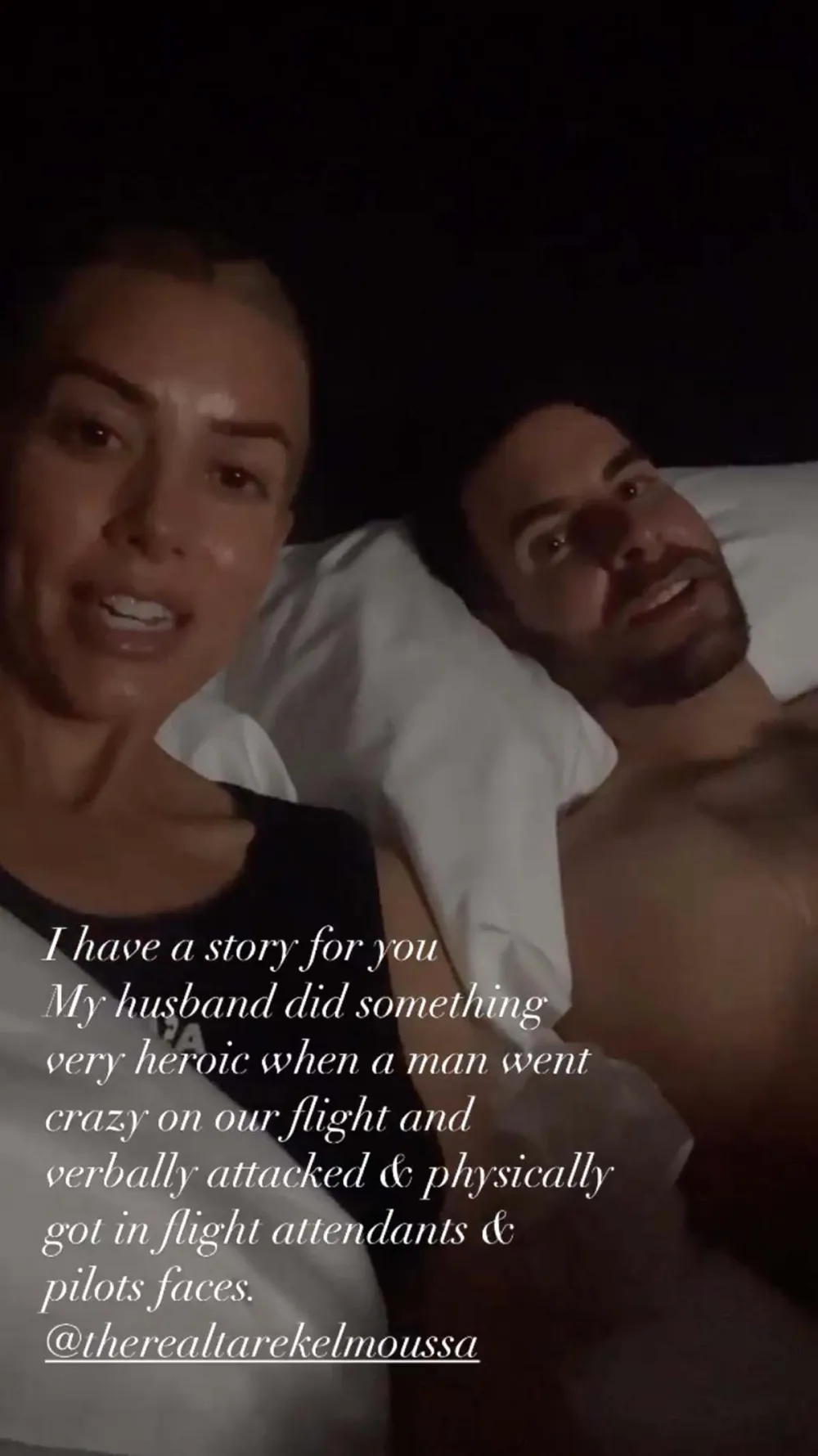 Heather Rae Young Hails Tarek El Moussa Hero After Plane Fight