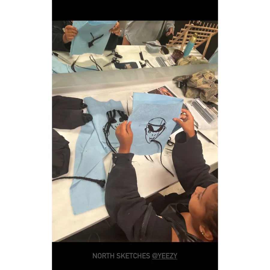 Inside North West’s Artistic Visit to Dad Kanye West’s Yeezy Design Studio