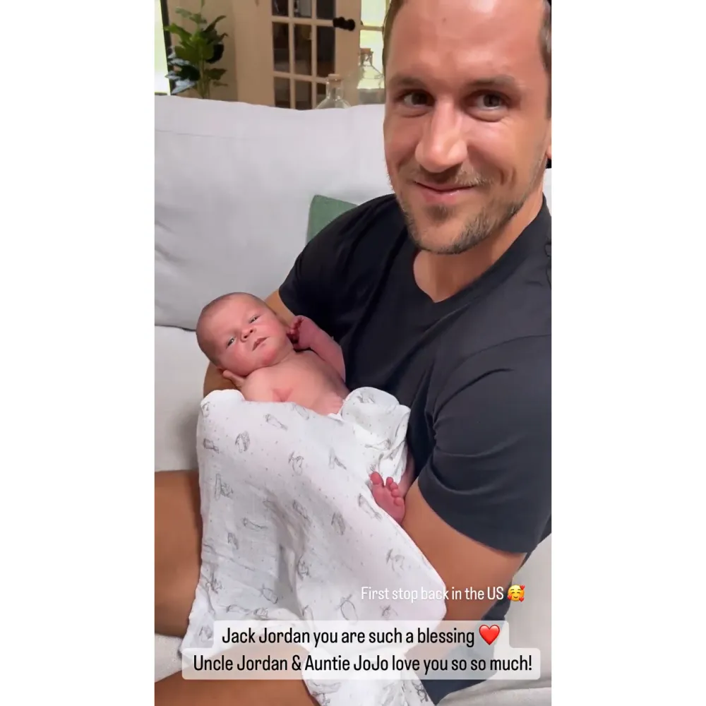 JoJo Fletcher and Her Husband Jordan Rodgers Meet Nephew Jack &ndash; And Joke They Are Ready for a Baby