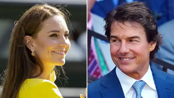 Kate Middleton Sits Near Tom Cruise at Wimbledon Women's Finals Before Presenting Trophies to Players: Photos