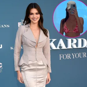 Kendall Jenner in Floral Bikini Feature 11