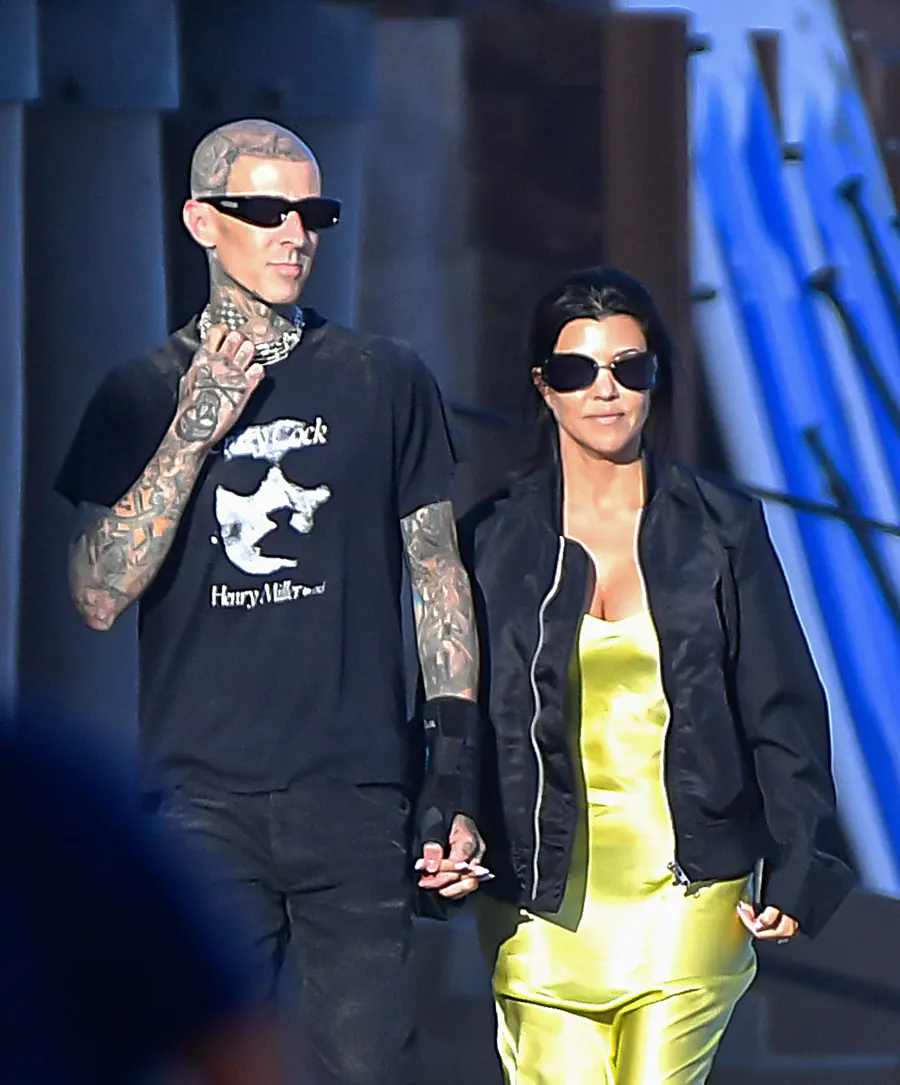 Kourtney Kardashian and Travis Barker Pack on the PDA During Romantic Getaway