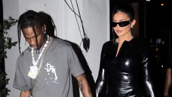 Kylie Jenner and Travis Scott Leaving Craigs 1