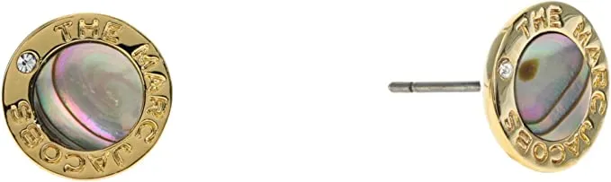 Marc Jacobs The Medallion Abalone Earrings