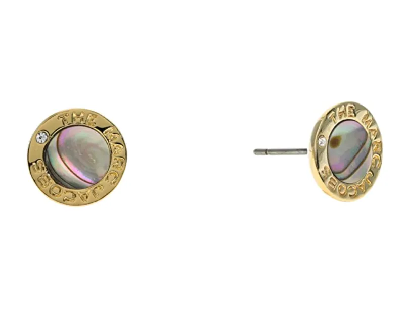 Marc Jacobs The Medallion Abalone Earrings