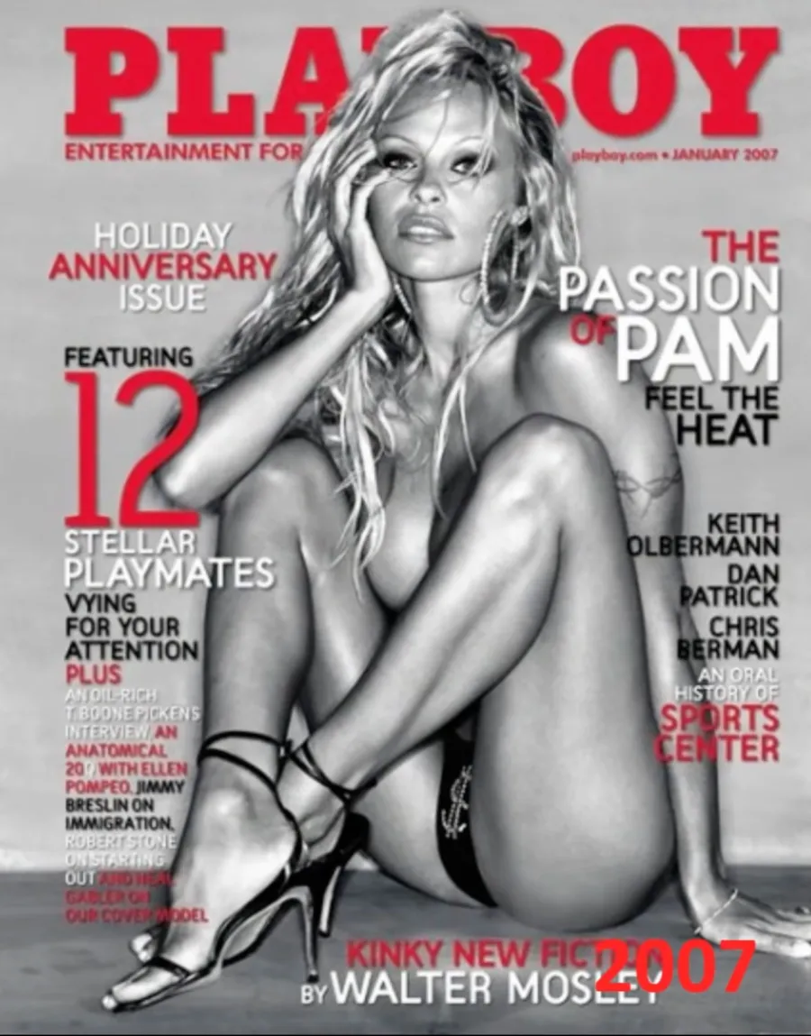 Pamela Anderson's Playboy Covers Through the Years 2007