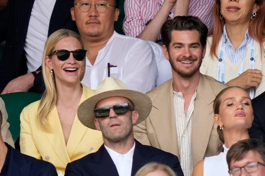 Poppy Delevingne and Andrew Garfield