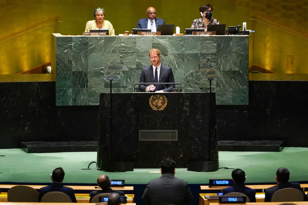 Prince Harry Says Africa Helped His Bond With Meghan Markle, Princess Diana 3 UN