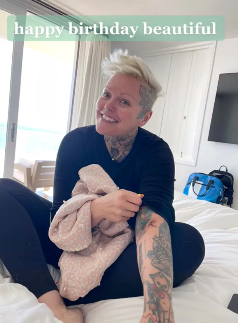 Rosie ODonnells GF Amiee Hauer Gets R Tattoo in Honor Her Love