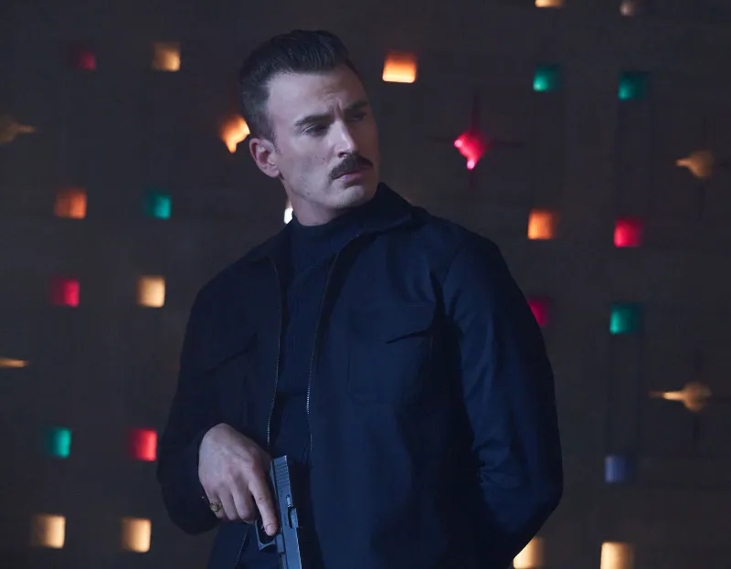 Ryan Gosling Calls Gray Man Costar Chris Evans Mustache a Trash Stache