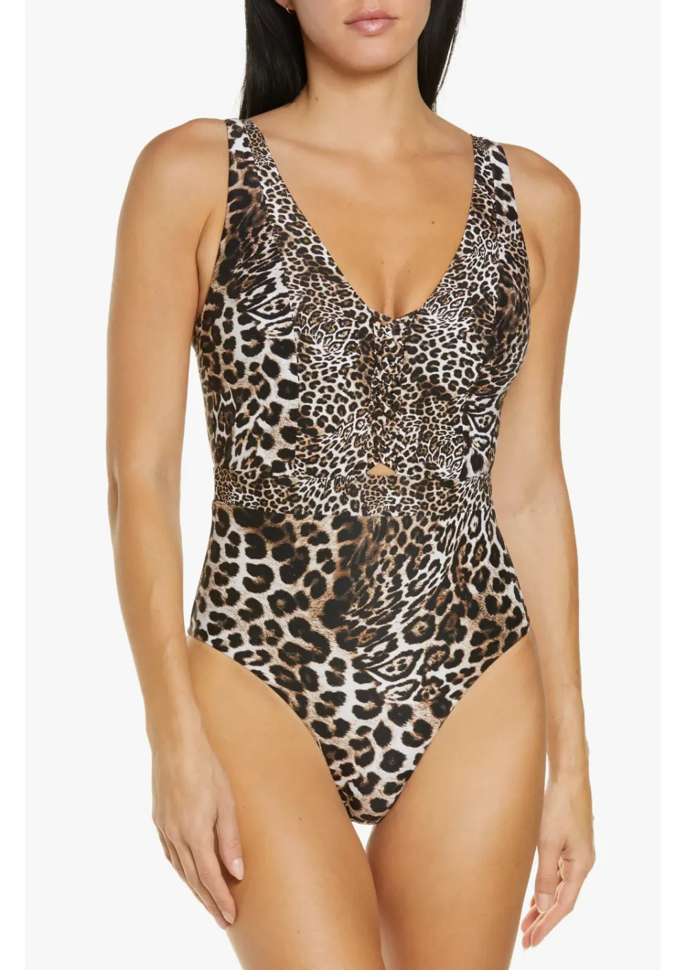 Sea Level Deep V-Neck Multifit One-Piece Swimsuit