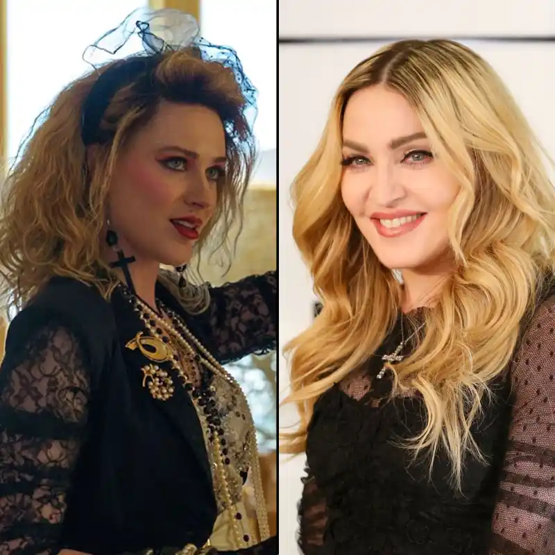 Stars Playing Real People Evan Rachel Wood as Madonna