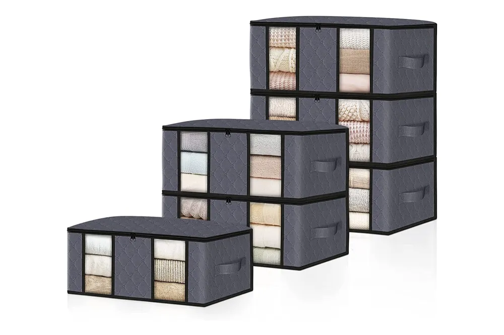storage boxes with clear windows