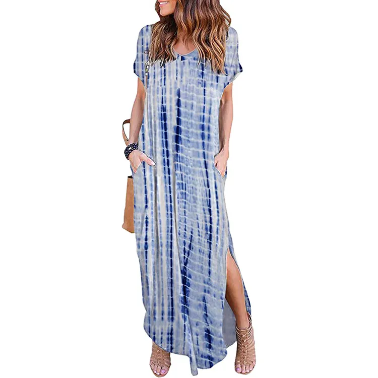 tie dye maxi dress