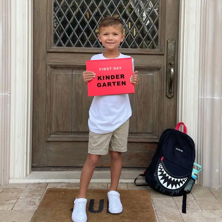 01 Bachelor Catherine Giudici Savoring Milestones With Son Samuel While Walking Him to Kindergarten