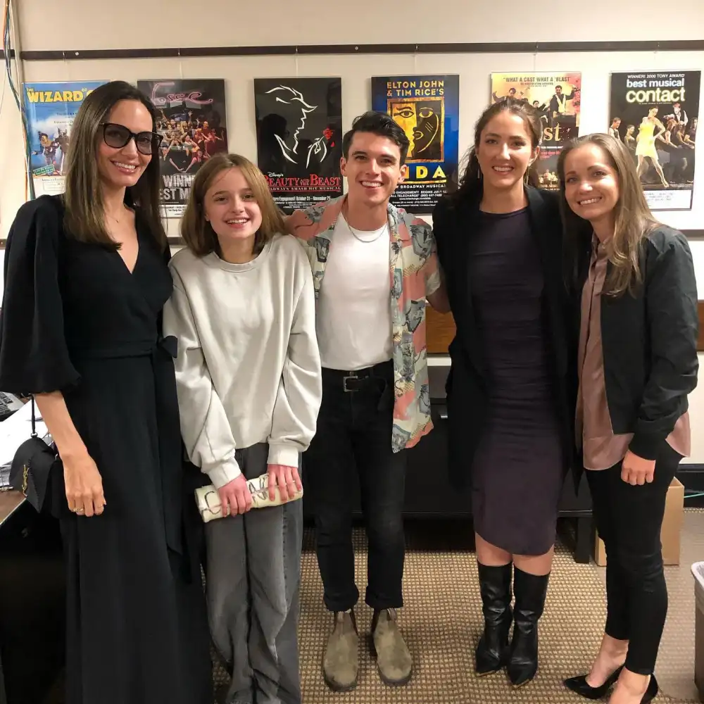 Angelina Jolie Takes Daughter Vivienne to See &lsquo;Dear Evan Hansen&rsquo; in Philadelphia and Meet the Cast
