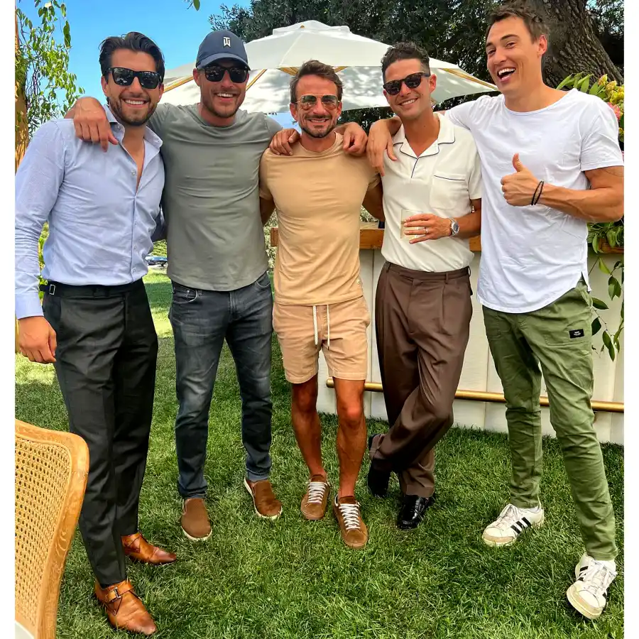 Ben! Nick! Chris Harrison! See Bachelor Nation at Sarah and Wells' Wedding
