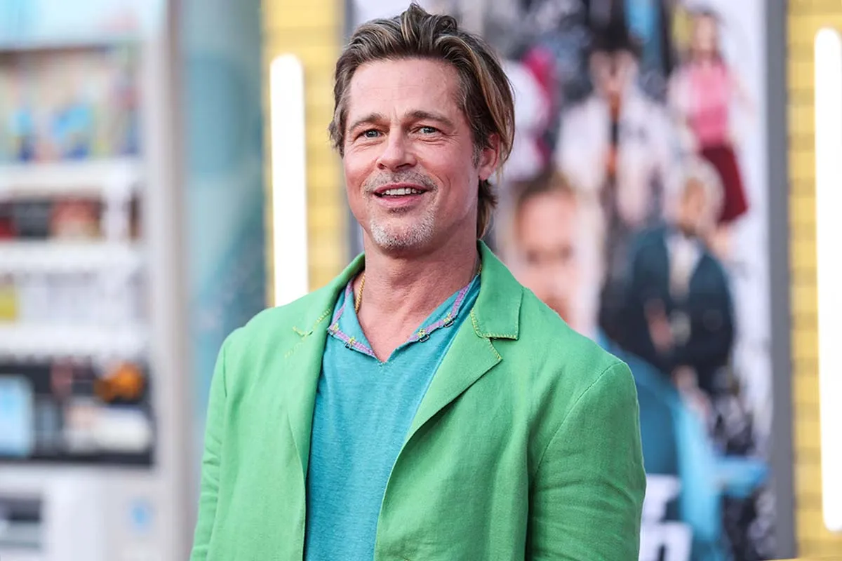 Brad Pitt Why He Wore Skirt Bullet Train Premiere Were All Going Die