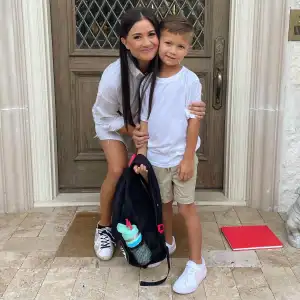Feature Bachelor Catherine Giudici Savoring Milestones With Son Samuel While Walking Him to Kindergarten