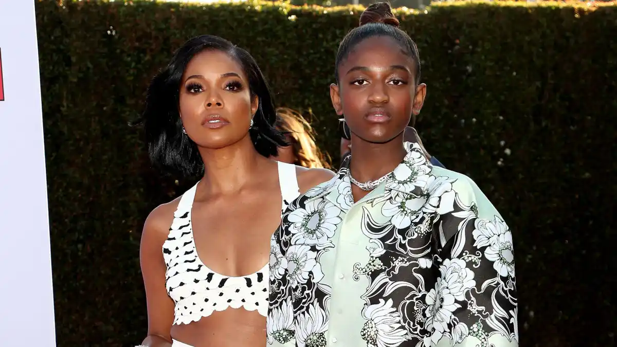 Gab Union & Zaya Wade Twin in Groovy Outfits