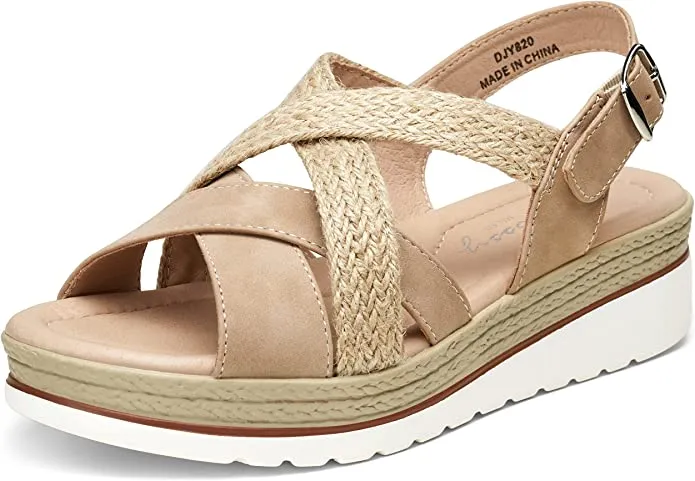 Jeossy Women's Espadrille Wedge Sandals