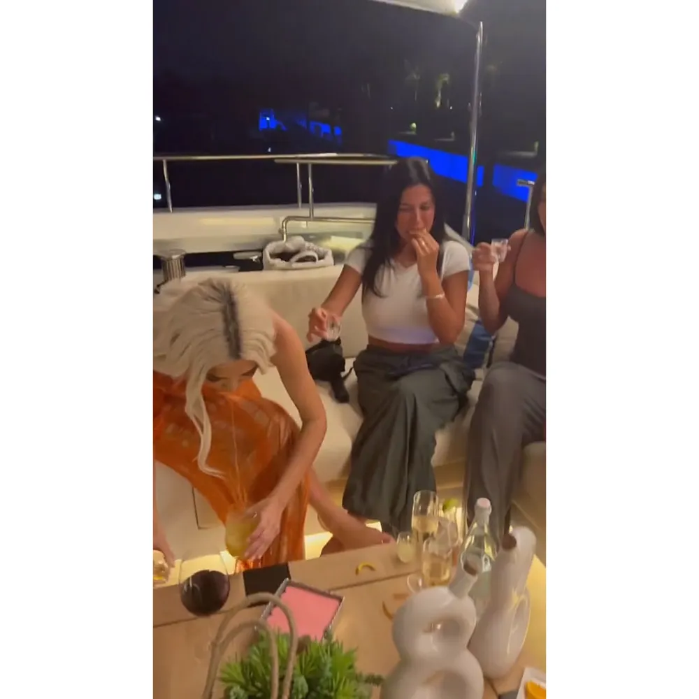 Kim Kardashian Spits Out Shot While Celebrating Sister Kylie Jenner&rsquo;s 25th Birthday 3