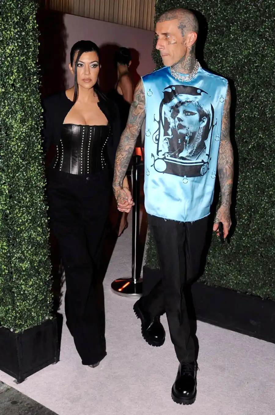 Kourtney Kardashian and Travis Barker Ulta Beauty Party
