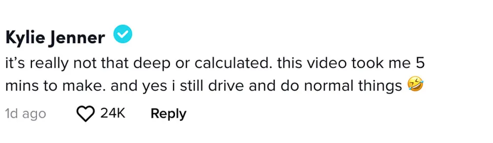 Kylie Jenner Claps Back at TikTok User Who Called Out Her Cringey 2