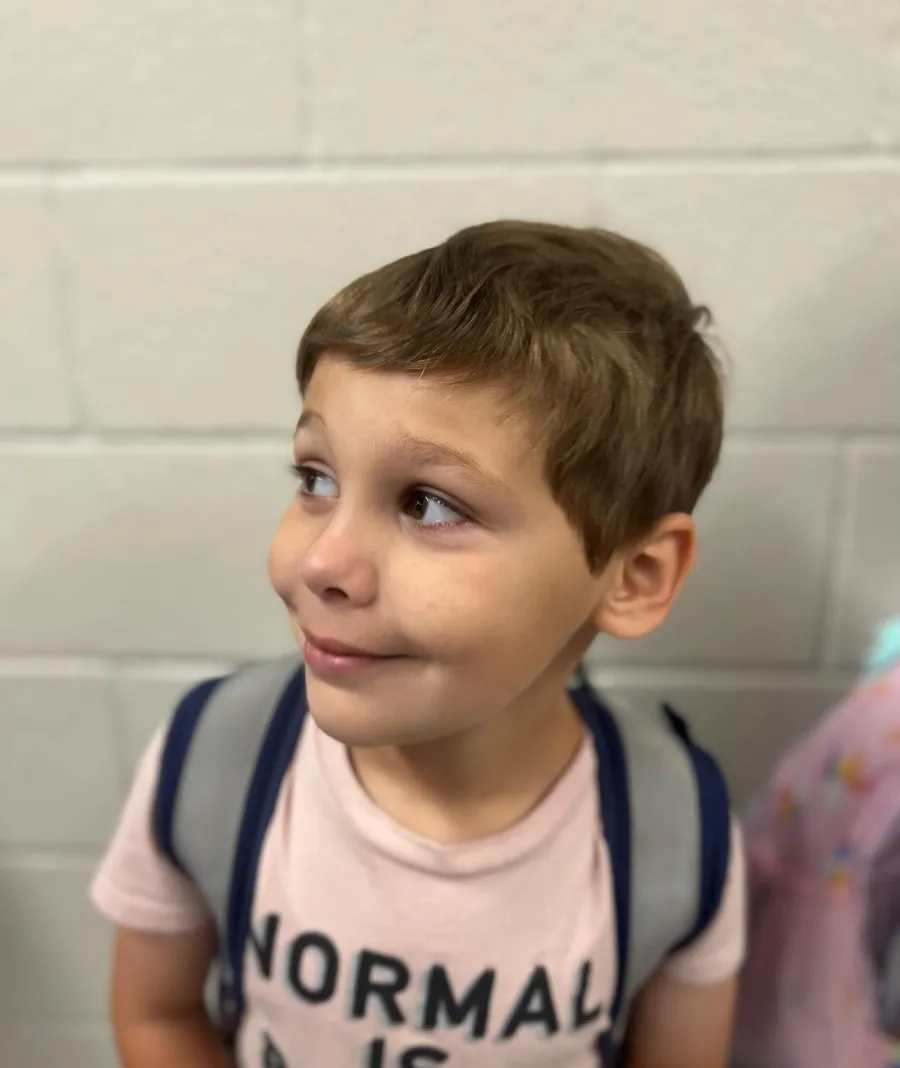 Michael Allio Is Wrecked Sending Brave Son James to Kindergarten 3