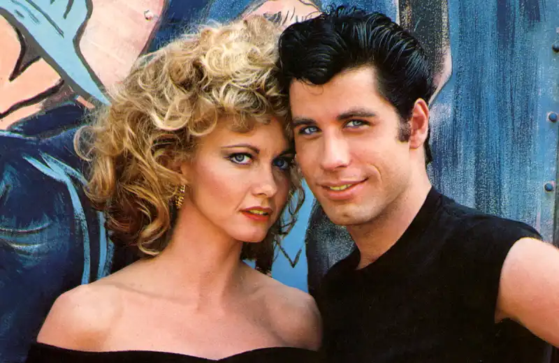 Olivia Newton-John and John Travolta.