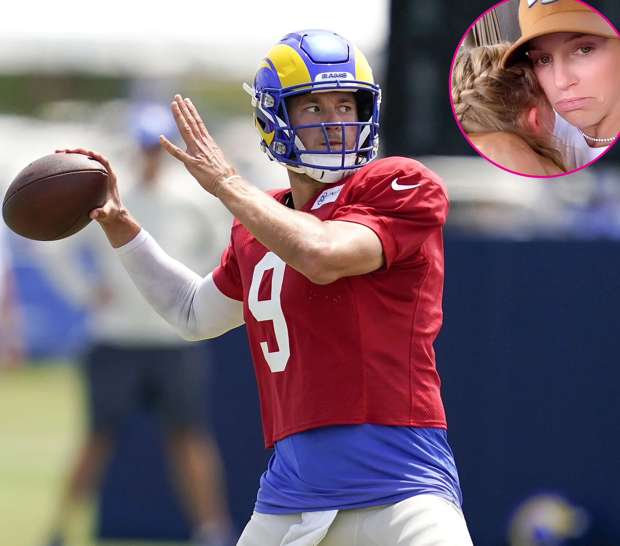 Rams QB Matthew Stafford's Daughter Cries Because He's at Training Camp
