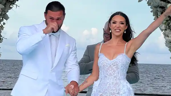 Scheana Shay Slipped into a Floral Mini Dress and Chunky Sneakers for Her Wedding After Party