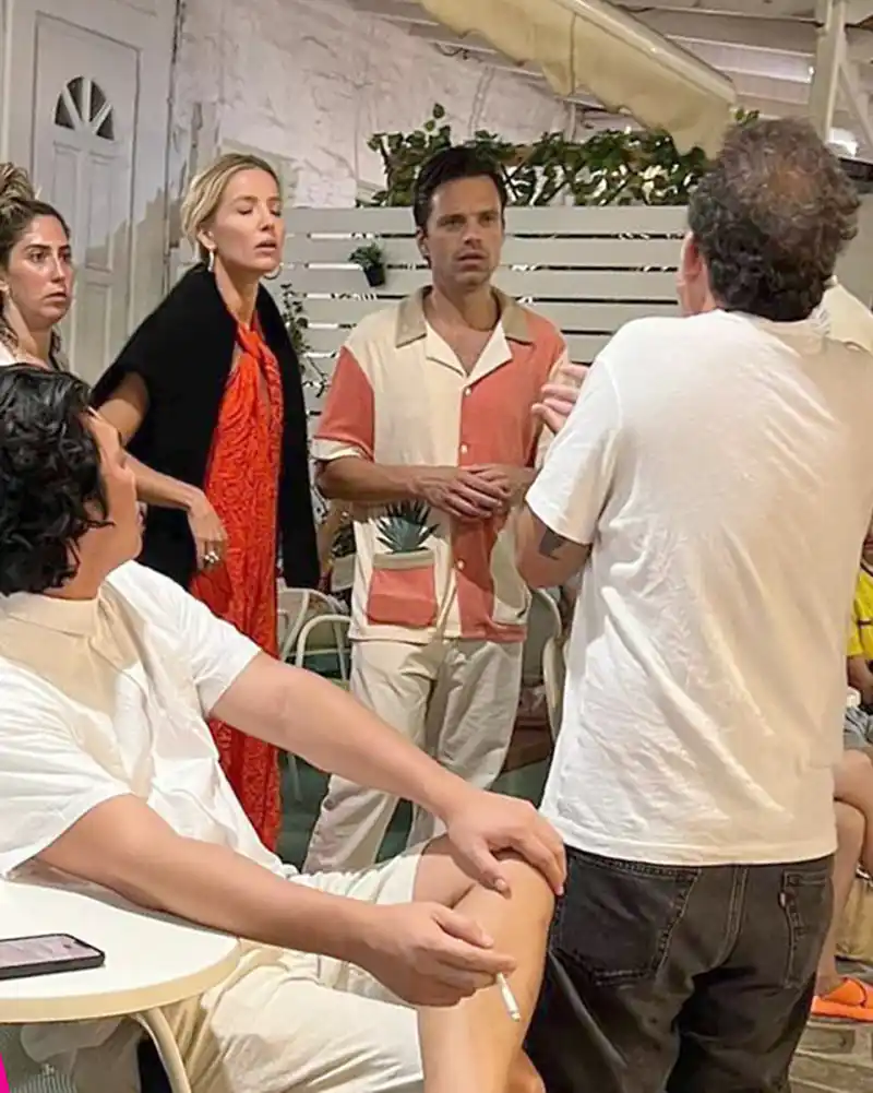Sebastian Stan Spotted With Rumored Girlfriend Annabelle Wallis on His 40th Birthday in Greece: Photos
