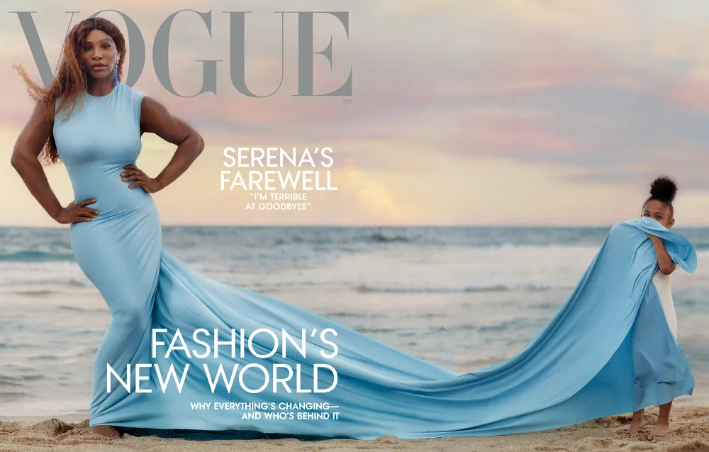 Serena Williams Graces the Cover of Vogue's September Issue With Daughter Olympia