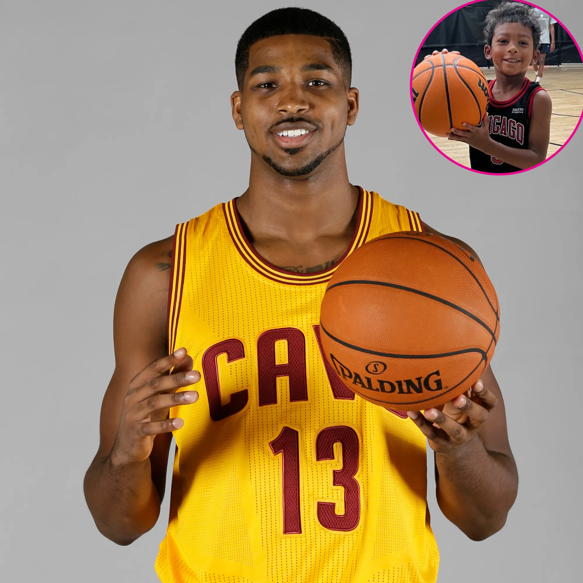 Tristan Thompson Plays Basketball With 5-Year-Old Son Prince: ‘Starting Them Early’