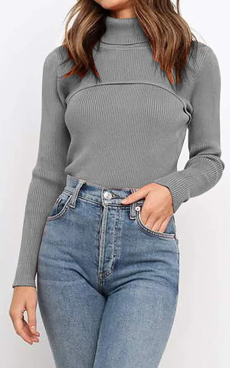 amazon-prettygarden-turtleneck-grey