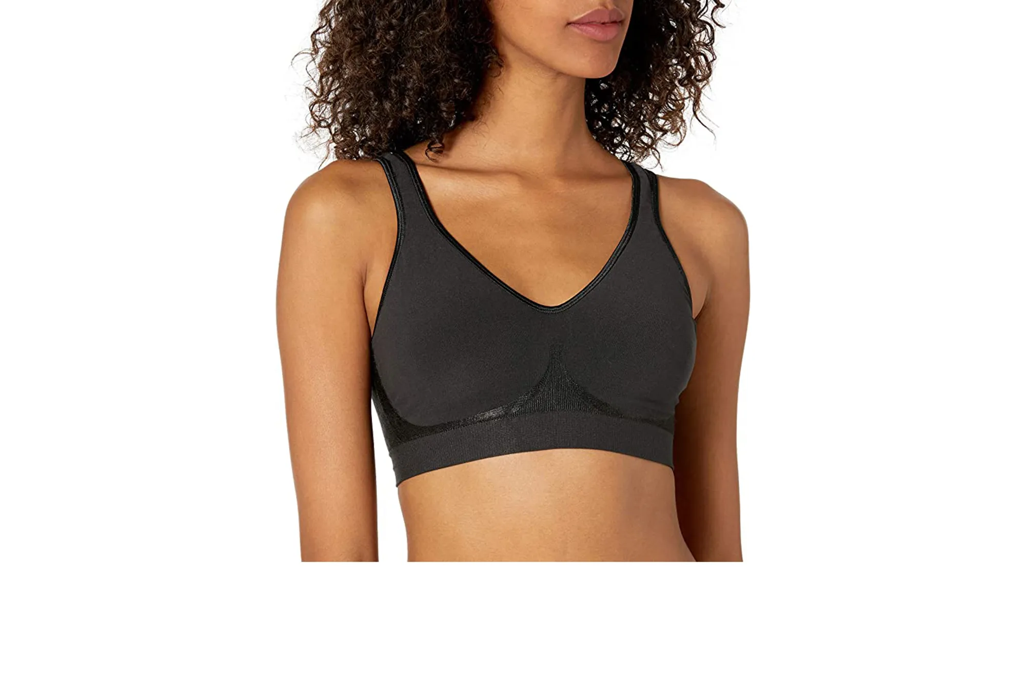 black wireless bra