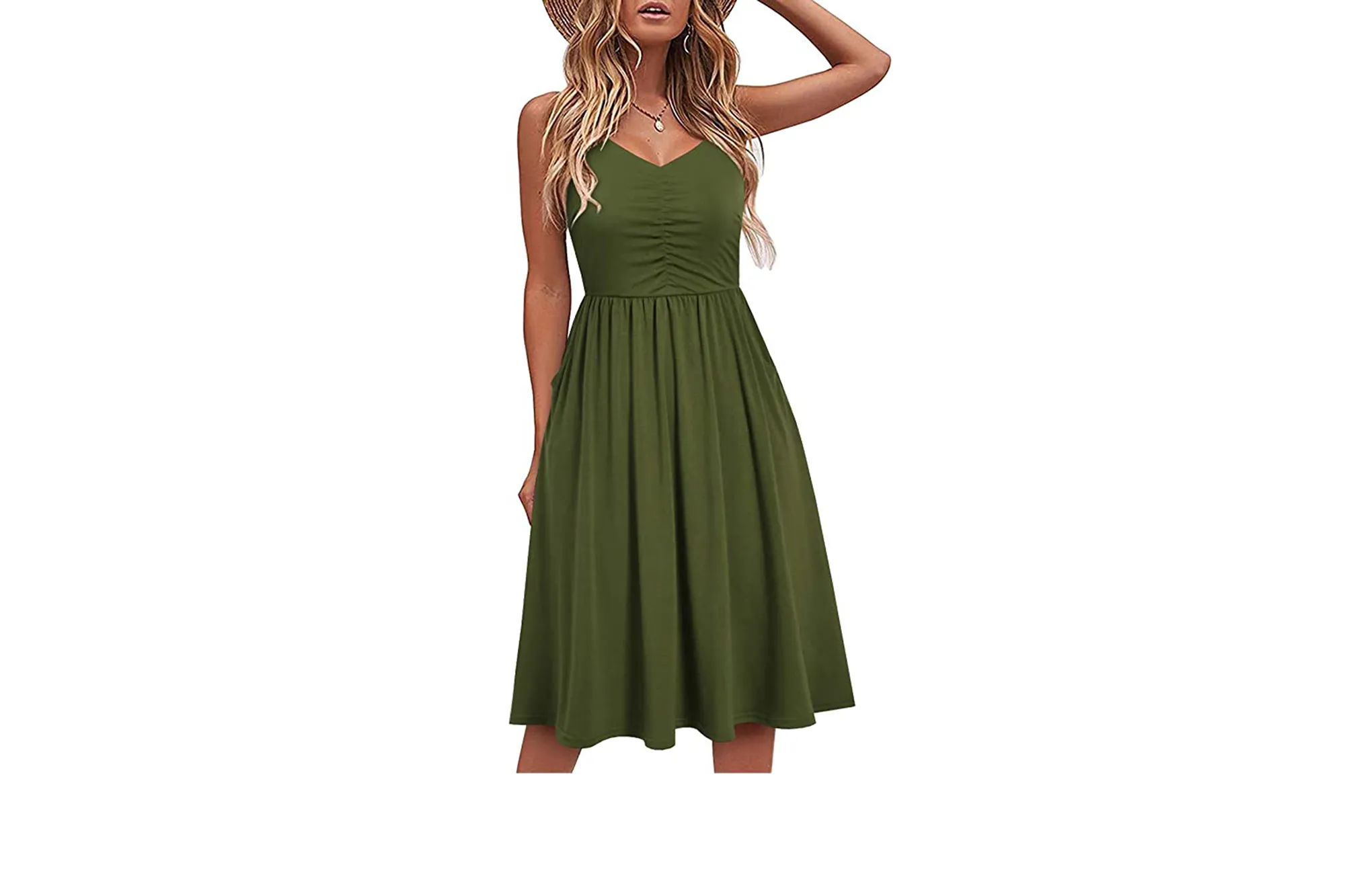 green summer dress
