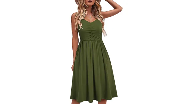 green summer dress