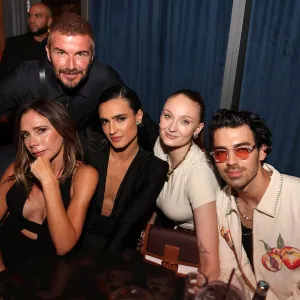 Joe Jonas Celebrates Birthday Weekend in Miami With Wife Sophie Turner and David, Victoria Beckham: Photo