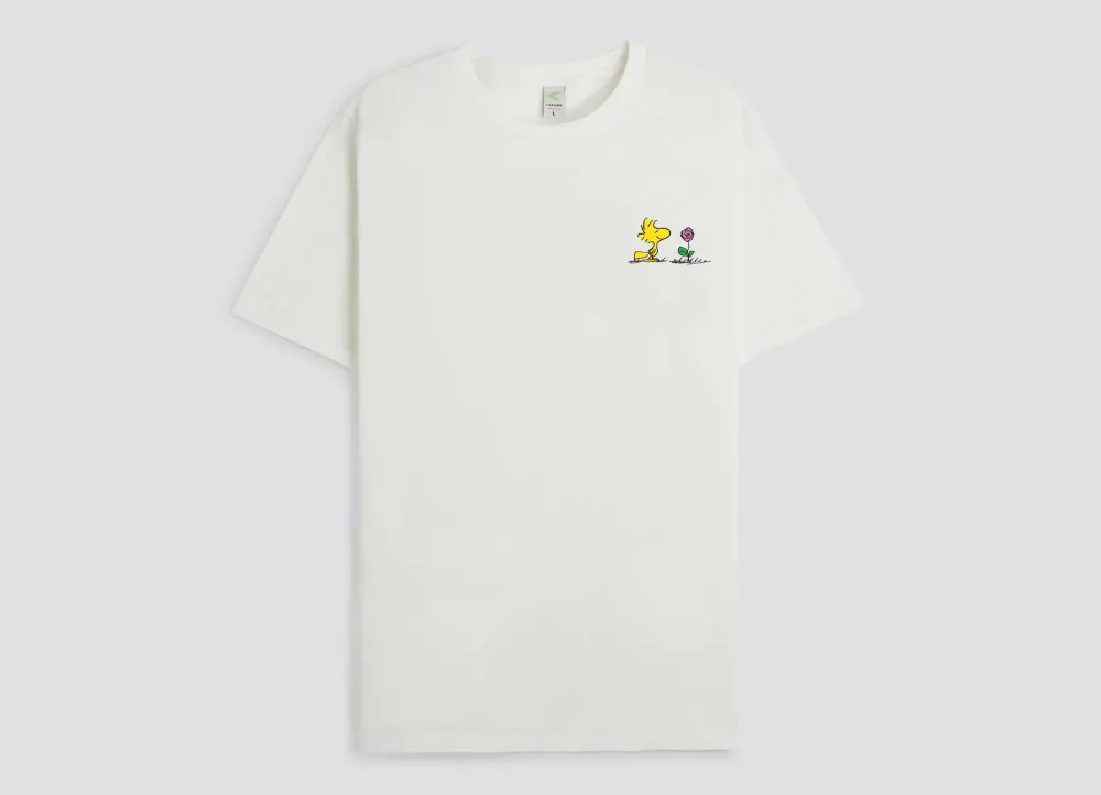 white Woodstock tee