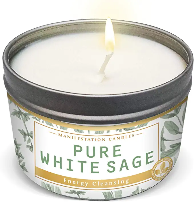 white sage candle