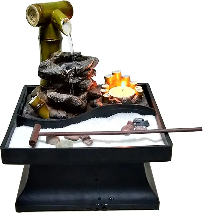 zen garden bamboo fountain