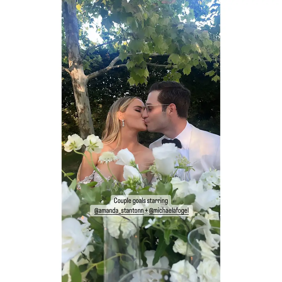 Bachelor Nation Alums Celebrate Amanda Stanton and Michael Fogel's Wedding: See Photos