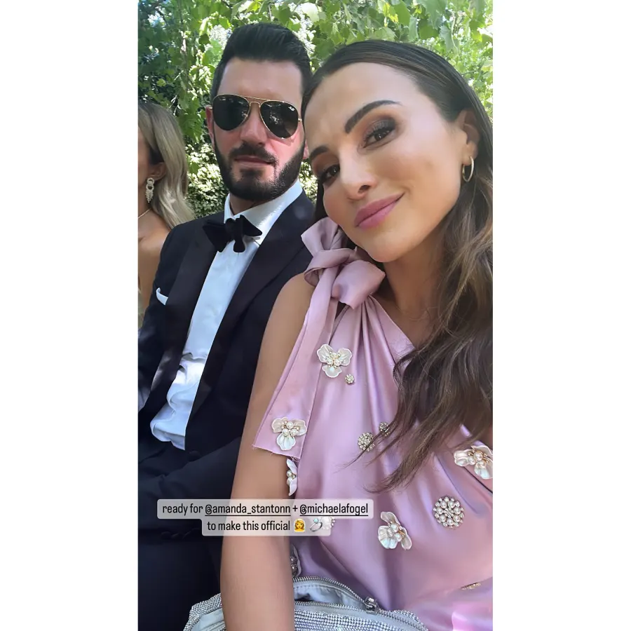 Bachelor Nation Alums Celebrate Amanda Stanton and Michael Fogel's Wedding: See Photos