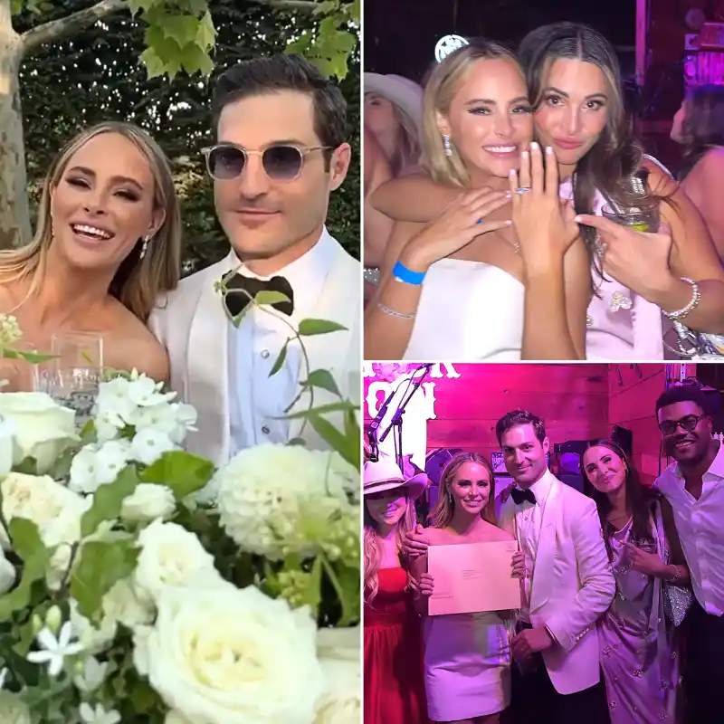Bachelor Nation Alums Celebrate Amanda Stanton and Michael Fogel's Wedding: See Photos
