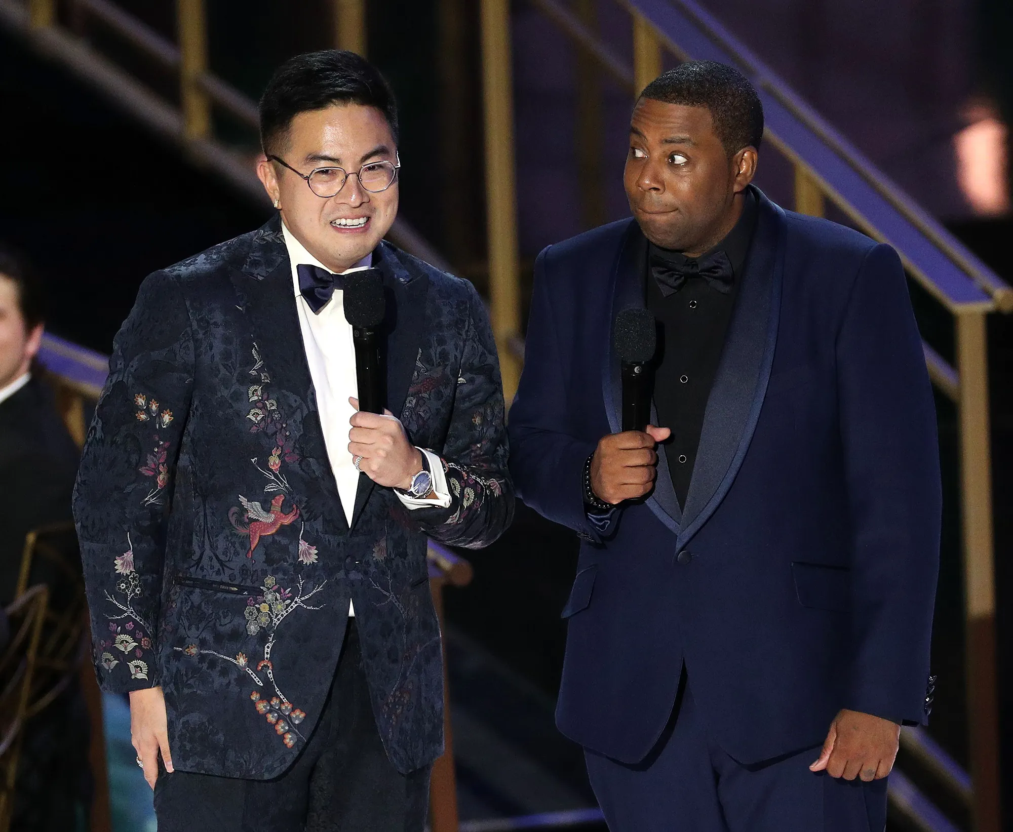 Bowen Yang Makes Oscars Joke to Host Kenan Thompson at 2022 Emmy Awards