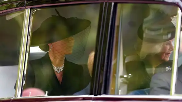 Camilla and Kate Wear Veils to Funeral