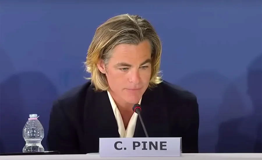 Chris Pine Looks Miserable in Interviews Don’t Worry Darling Premiere