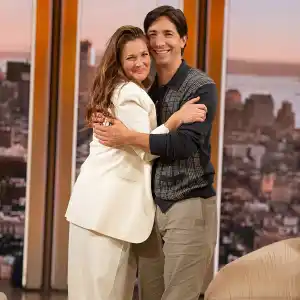 Drew Barrymore Cries During Justin Long Interview Feature